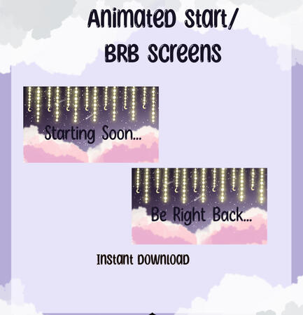 Twinkling lights stream screens