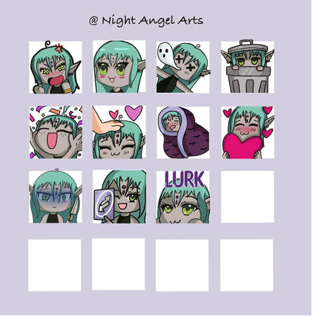 All the emotes I have made for my stream