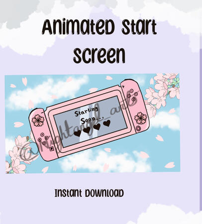Animated stream screen cherry blossom